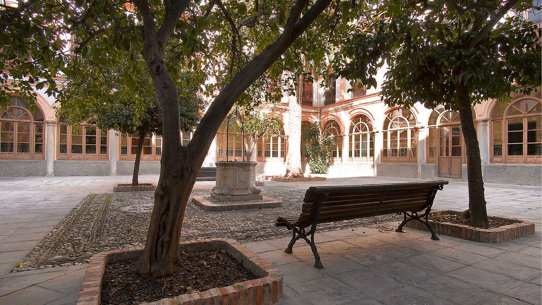 Hotel Maci Monasterio de los Basilios, gammelt kloster i Andalusien, Granada, Spanien